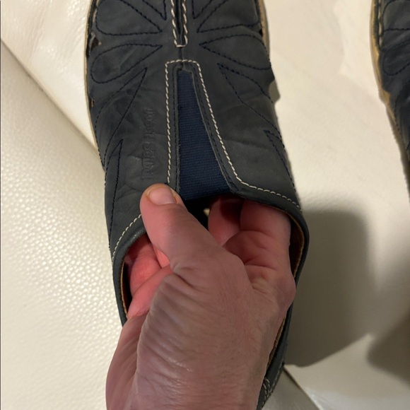 Josef Seibel Leather Navy Blue Slip-Ons Size 39 - Picture 7 of 9